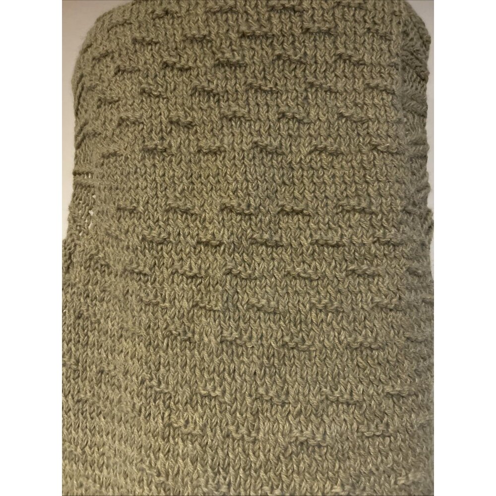 French Angora Wool Boho Hippie Chunky Knit Sweater Vest Art to Wear Large XL New - Picture 12 of 15